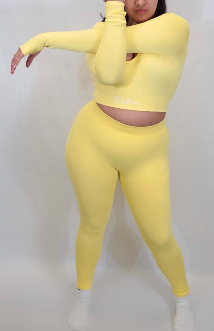 Peeps Yellow: Leggings