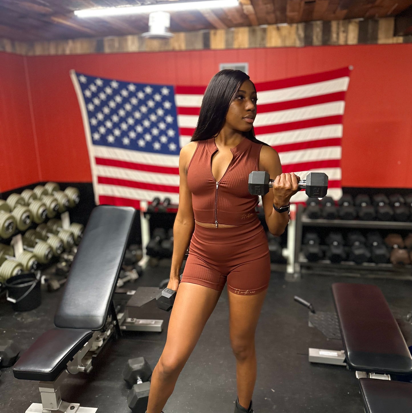 Coffee Sleeveless Top