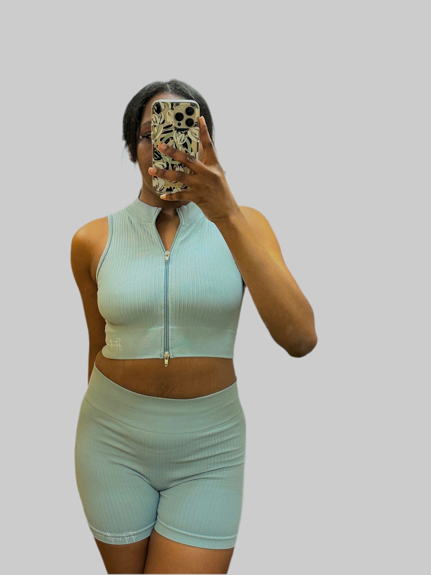 Autumn Blue Sleeveless Top