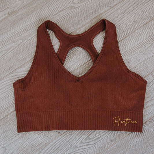 Coffee Sports Bra