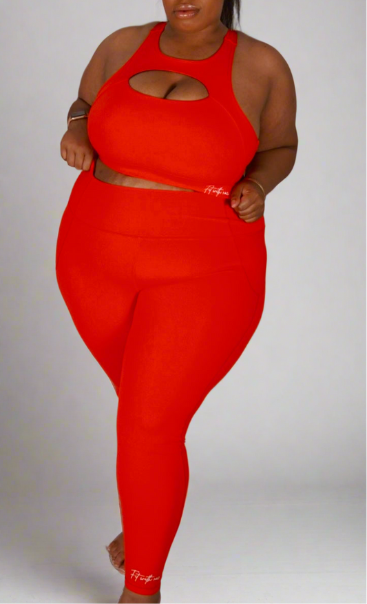 Candy Apple Leggings: Plus Size (2X-3X)