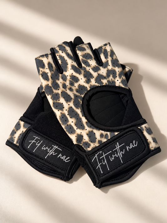 Fitwithnae® Leopard Lifting Gloves