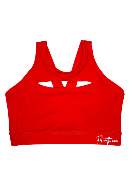 Candy Apple Sports Bra: (L-XL)